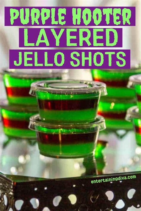 Purple Hooter Layered Jello Shots Recipe