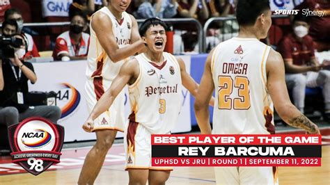 Ncaa Season Best Player Rey Barcuma Uphsd Vs Jru Men S