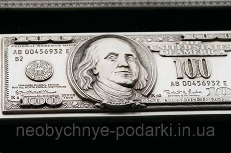 Объемная картина 100 долларов в серебре, панно., цена 12800 грн — Prom ...