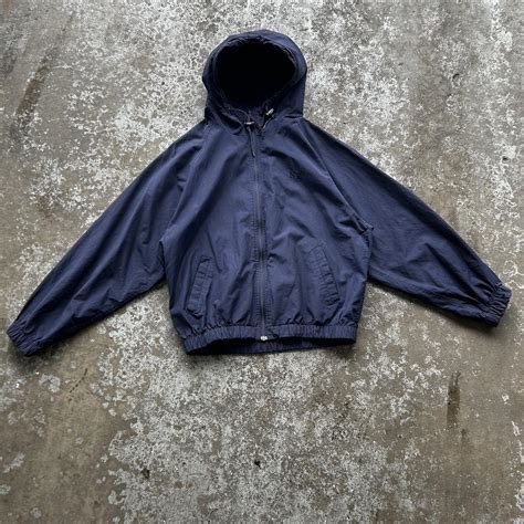 Vintage Navy Blue Northern Reflections Zip Up Wind Depop