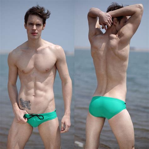 Mens Surf Swimming Briefs Trunks Beach Swim Slim Swimwear Solid Color M L XL HOT EBay