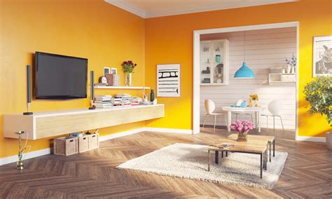 vibrant yellow living room design   bold statement