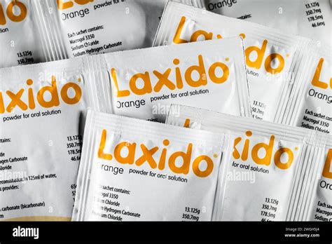 Laxido - laxative in powder form - sachets Stock Photo - Alamy