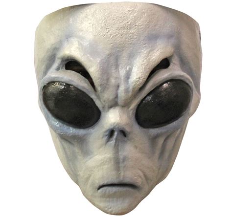 Alien Maske grau Science Fiction Kostüm Zubehör