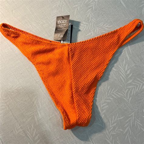 Cotton On High Side Brazilian Seam Bikini Bottom Red Orange Women S Fashion Swimwear Bikinis