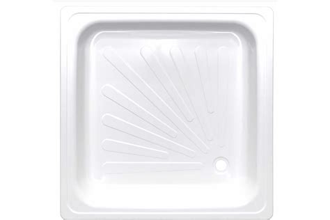 Стальной душевой поддон ВИЗ ANTIKA эмалированный, 90x90x15 см, слив D ...