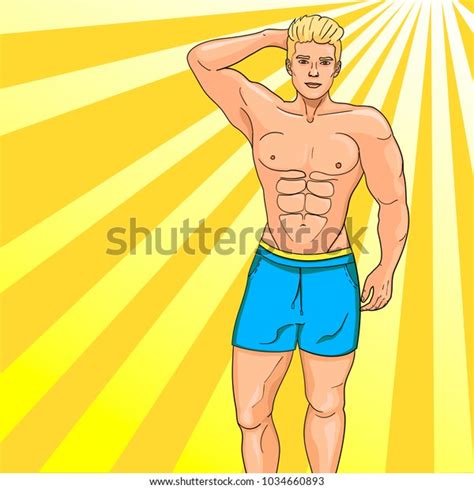 Male Sex Symbol On Beach Pumped Stock Vector Royalty Free Shutterstock