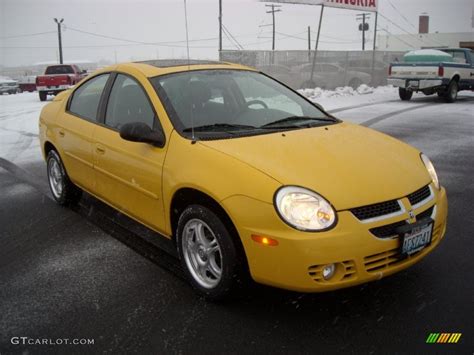 Solar Yellow 2004 Dodge Neon Sxt Exterior Photo 75645501