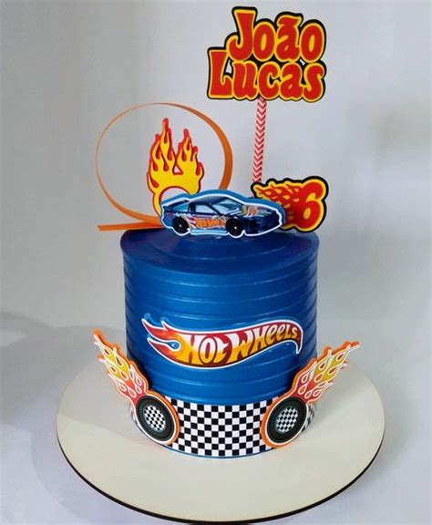Arquivo de topo de bolo Hot Wheels Bolo hot wheels Melhores bolos de aniversário Aniversario