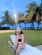 High Cut Ribbed Bandeau Bikini Set In Pea Green Zaful