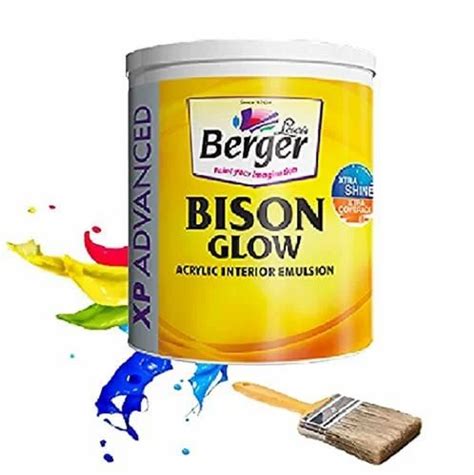 Berger Bison Glow Interior Emulsion Paints 20 Ltr At 3000 Bucket In