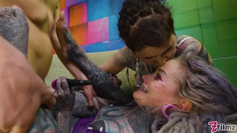 Two Tattooed Girls Get Ass Fucked By A Big Dick