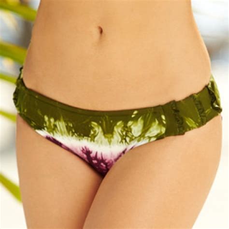 Lucky Brand Swim New Lucky Brand Tie Dye Ruffle Tab Bikini Bottom S Poshmark