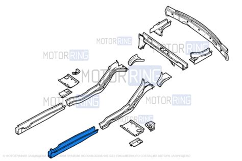 Купить Лонжерон пола левый (продольный) для Шевроле Нива | Интернет ...