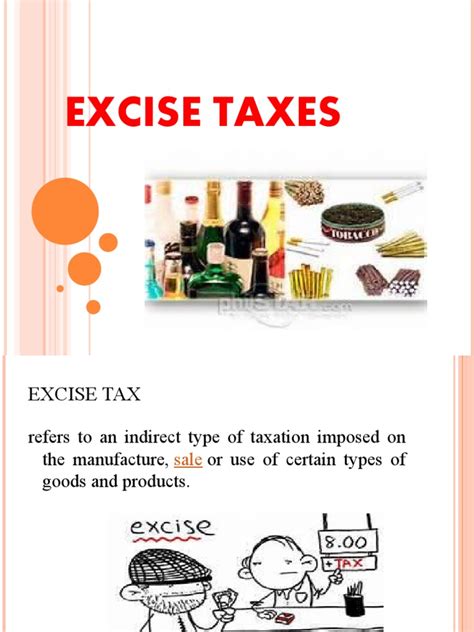 excise taxes  taxes excise
