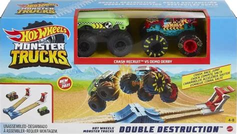 Pista Doble Destruccion Hot Wheels Monster Trucks Surtidos