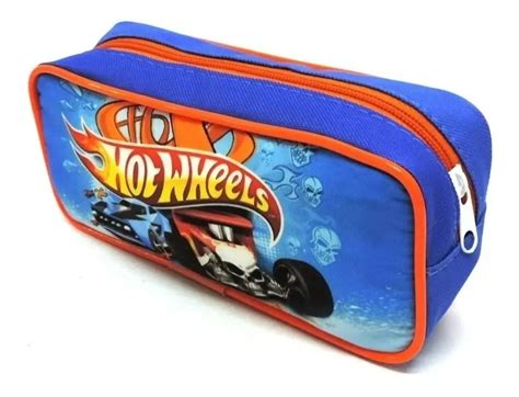 Kit Infantil Mochila Rodinhas G Bolsa Sacola Hot Wheels Parcelamento Sem Juros