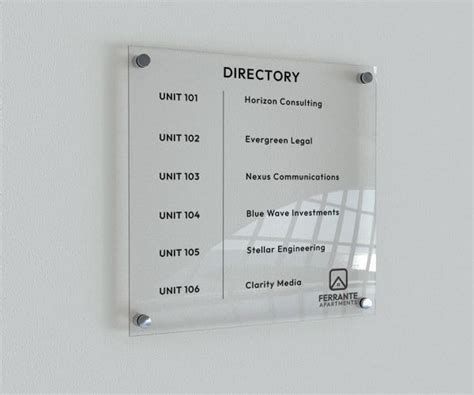 standoff acrylic signs acrylic sign  standoffs wall mount acrylic