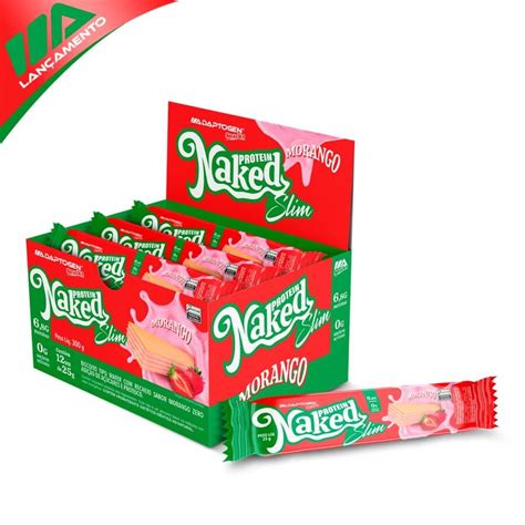 Naked Protein Slim Morango Cx Unidades De G Adaptogen Science