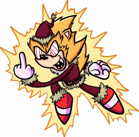 Fleetway Super Sonic Zanta Fnf Sticker Fleetway Super Sonic Zanta FNF