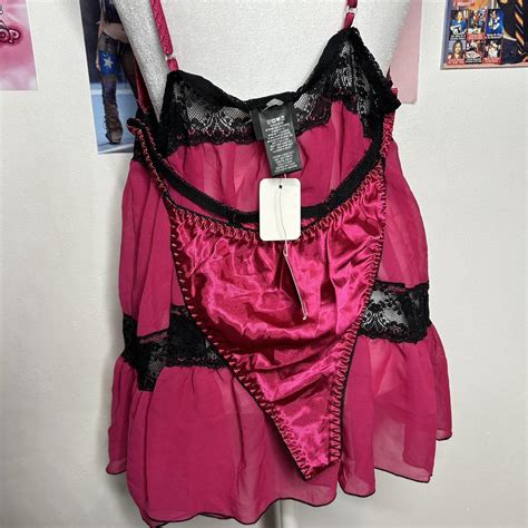 S Babydoll Lingerie Two Piece Brand New With Depop
