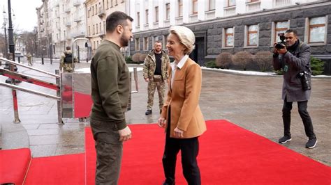 Von Der Leyen Llega A Kiev Para Abordar El Proceso De Adhesión A La Ue