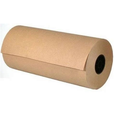 Wood Pulp Plain Recycled Kraft Paper Roll GSM 80 120 GSM At 34 Kg