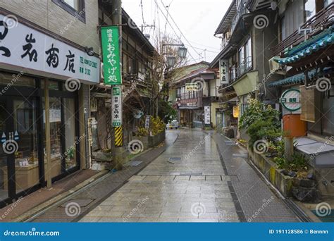 Historic Ryokan And Hot Spring Resorts In Shibu Onsen Stock Photo Image Of Alley Japan