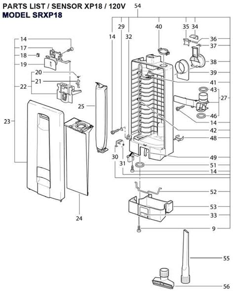 Schematic And Parts List For Windsor Model Sensor Xp 18 Vacuums R