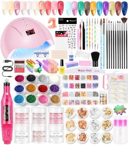 Amazon Gel Nail Polish Kit With U V Light Colors Jelly Nude Pink Gel Nail Polish Set