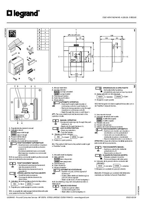 LE14036 AA - LEGRAND - Pro and Consumer Service - BP 30076 - 87002 ...