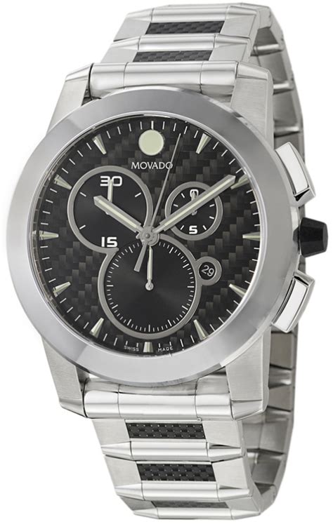 0606083 Movado Vizio Mens Carbon Fiber Quartz Watch