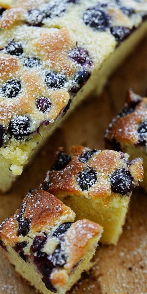 Blueberry Butter Cake The Best Butter Cake Ever Topped With Loads Of