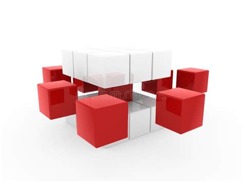 3d Cube Effect Explosion Stock Illustration Illustration Of Flare