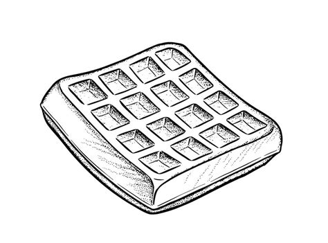 Waffle Cute Picture For Kids Coloring Pages Coloring Cool