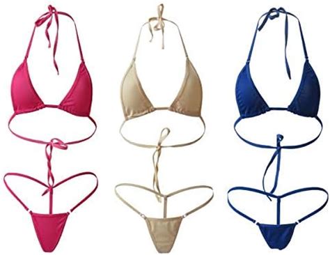 Micro Bikini Unlined G String See Through Sexy Tiny String Bikini Sets Two Buy Online In Angola