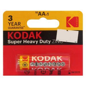 Kodak Super Heavy Duty Zinc AA Battery Supersavings