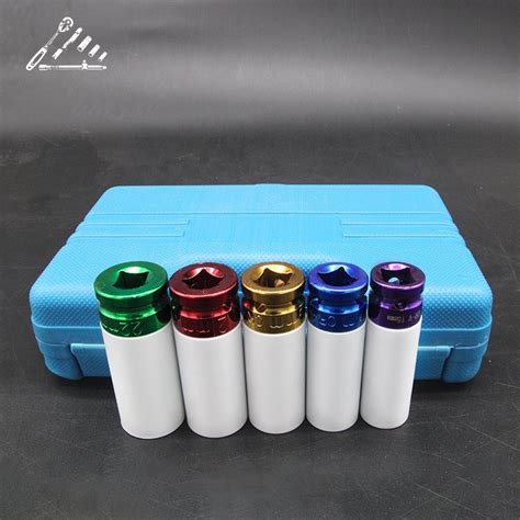 Inch Wheel Lug Nut Socket Set With Protective Sleeves And Inserts