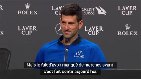 Tennis ATP Novak Djokovic gêné à un poignet lors de la Laver Cup