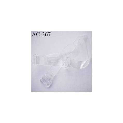 bretelle 12 mm lingerie SG transparente en silicone très haut de gamme largeur 12 mm longueur 40