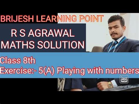 R S Agrawal Math Solution Class Th Chapter Ex A Playing