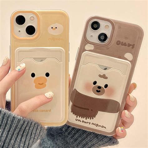 Jual Card Holder Lucu Bear Soft Casing HP Infinix Smart Hot I Hot Pro Plus Note Pro