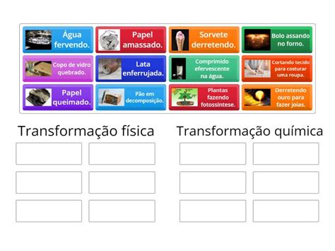 Transformações Quimicas 6 Ano