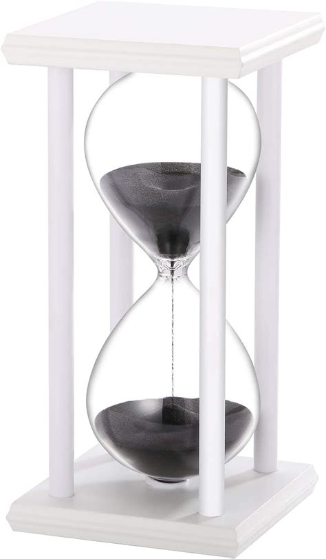 Amazon Suliao Wooden Minute Sand Timer White Wood Frame