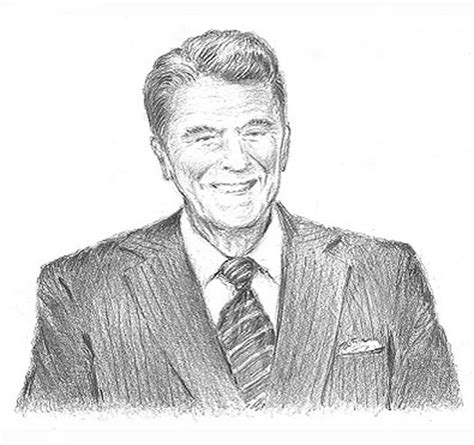 Ronald Reagan Drawing At Explore Collection Of