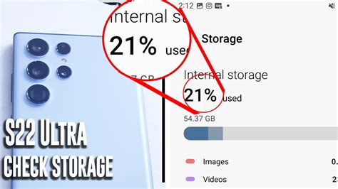 Samsung S22 Ultra How To Check Storage Space Youtube