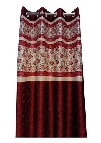 Red Polyester Door Printed Curtains At Rs 340 Piece In Meerut ID