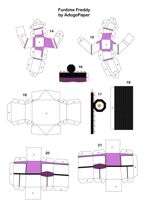 Pin By Emiliano Cabrera Gamarra On Fnaf Papercrafts Fnaf Crafts Paper Toys Template Fnaf