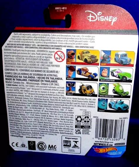 Disney Pixar Movie Wall E Hot Wheels Collector Character Cars New Picclick Au