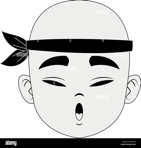 Funny Chinese Man Face Stock Vector Image And Art Alamy